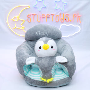 GREY PENGUIN BABY ROUND FLOOR SEAT