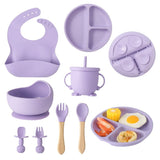 Silicone Baby Feeding Set 8 Pcs