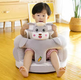 BABY ROUND FLOOR SUPPORT SEAT-GREY MOUSE