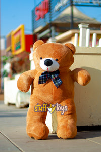 PLUSH BROWN TEDDY BEAR 2.6FT