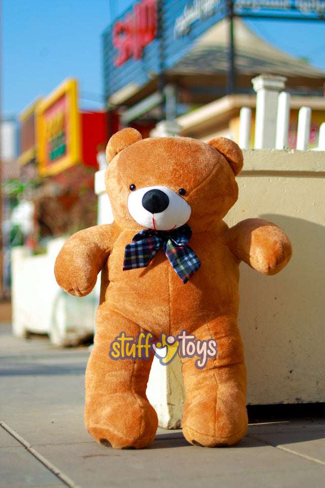 PLUSH BROWN TEDDY BEAR 2.6FT