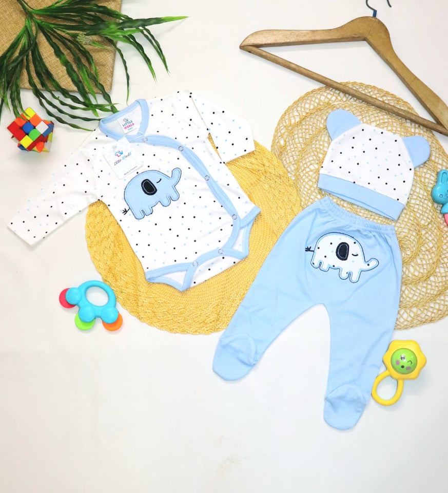 Newborn Clothing Set 3 Pcs(0-6 Months)