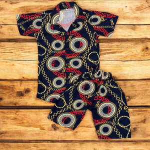 Stylish Chain Print Kids Co-Ord Set