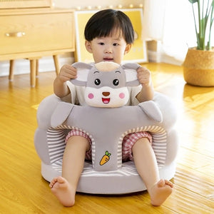 BABY ROUND FLOOR SUPPORT SEAT-GREY MOUSE