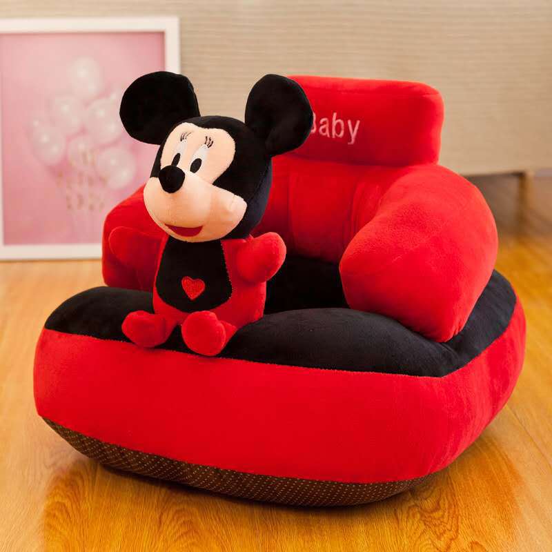 ANIMAL PLUSH FACES FLOOR SOFA - MICKEY MOUSE