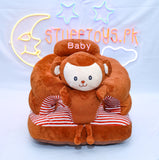 Brown Monkey Baby Round Floor Seat