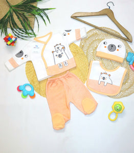 4 Pcs Newborn Suit Polar Fabric(0-6M)