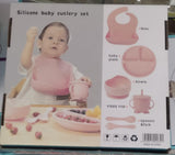 Silicone Baby Feeding Set 8 Pcs