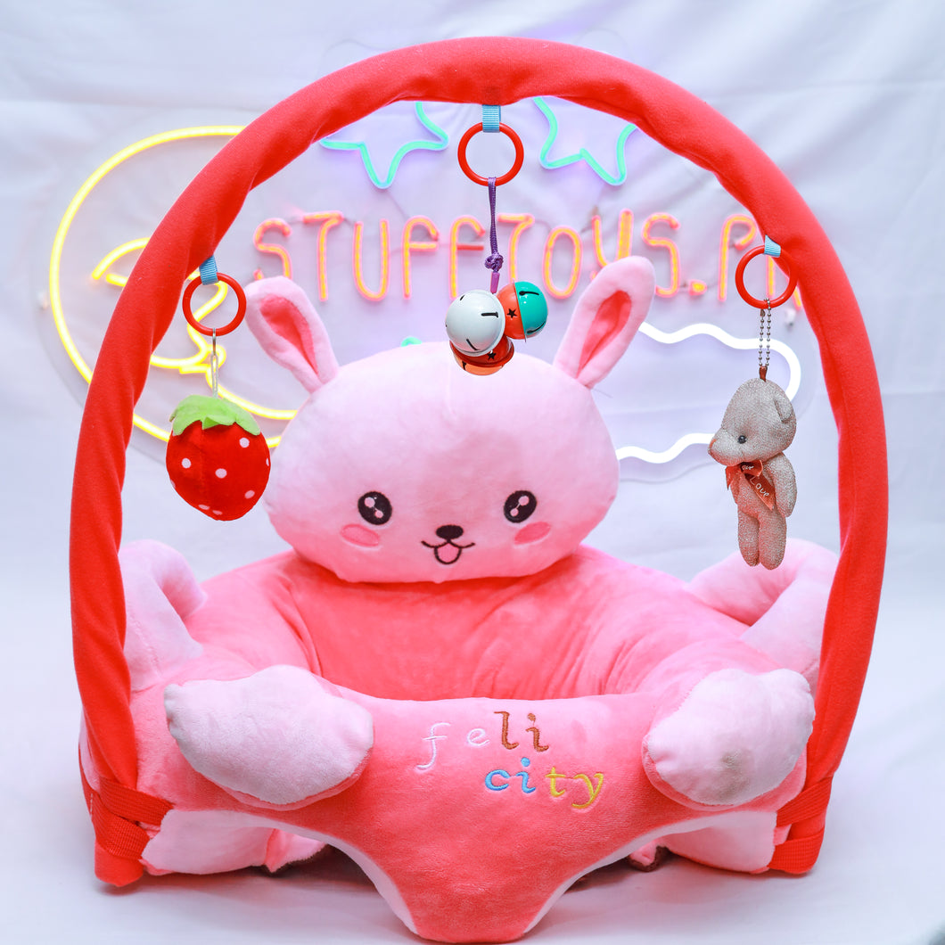 PINK BUNNY TOY BAR SEATER