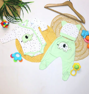 Newborn Clothing Set 3 Pcs(0-6 Months)