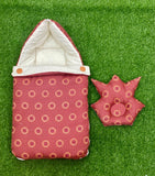 Baby Nest With Head Pillow-Red