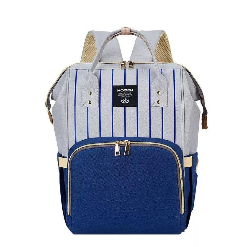 Diaper BackPack Blue And Grey