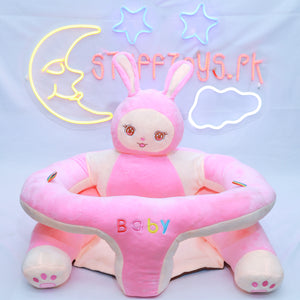 CHARACTER LONG FOOT BABY SUPPORT SEAT PINK BUNNY