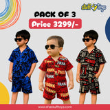 PREMIUM QUALITY KIDS BOY SUMMER CO-ORD SET (PACK OF 3)
BUNDLE 3