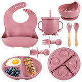 Silicone Baby Feeding Set 8 Pcs