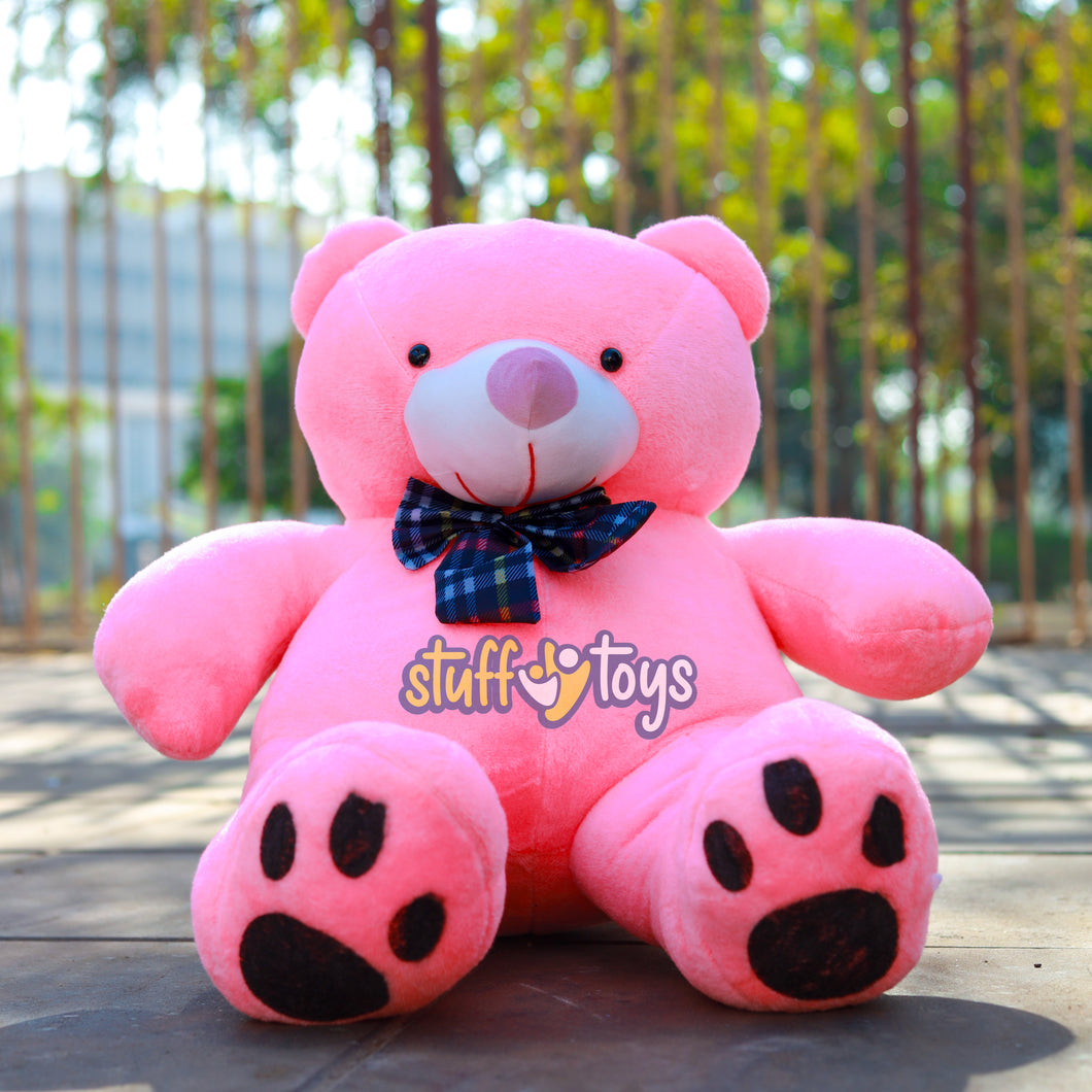 PLUSH PINK TEDDY BEAR 2.6FT