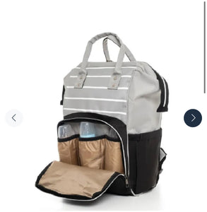 Diaper BackPack Grey and Black