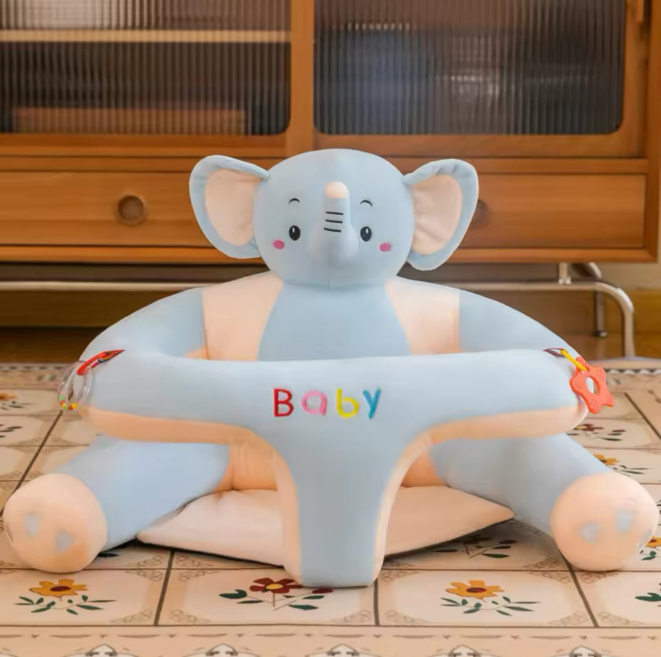 CHARACTER LONG FOOT BABY SUPPORT SEAT BLUE ELEPHANT