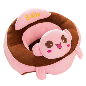 Learn to Sit with Back Support Character Baby Floor Seat-Pink Cat