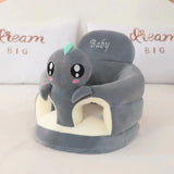 GREY CHARACTER BABY ROUND FLOOR SEAT