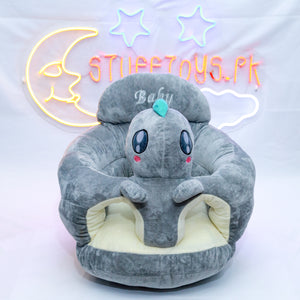 GREY CHARACTER BABY ROUND FLOOR SEAT