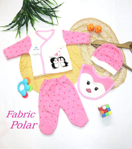 4 Pcs Newborn Clothing Suit Polar Fabric