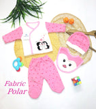 4 Pcs Newborn Clothing Suit Polar Fabric