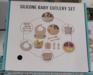 Silicone Baby Feeding Set 8 Pcs