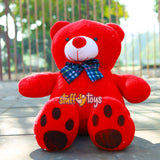 PLUSH RED TEDDY BEAR 2.6FT