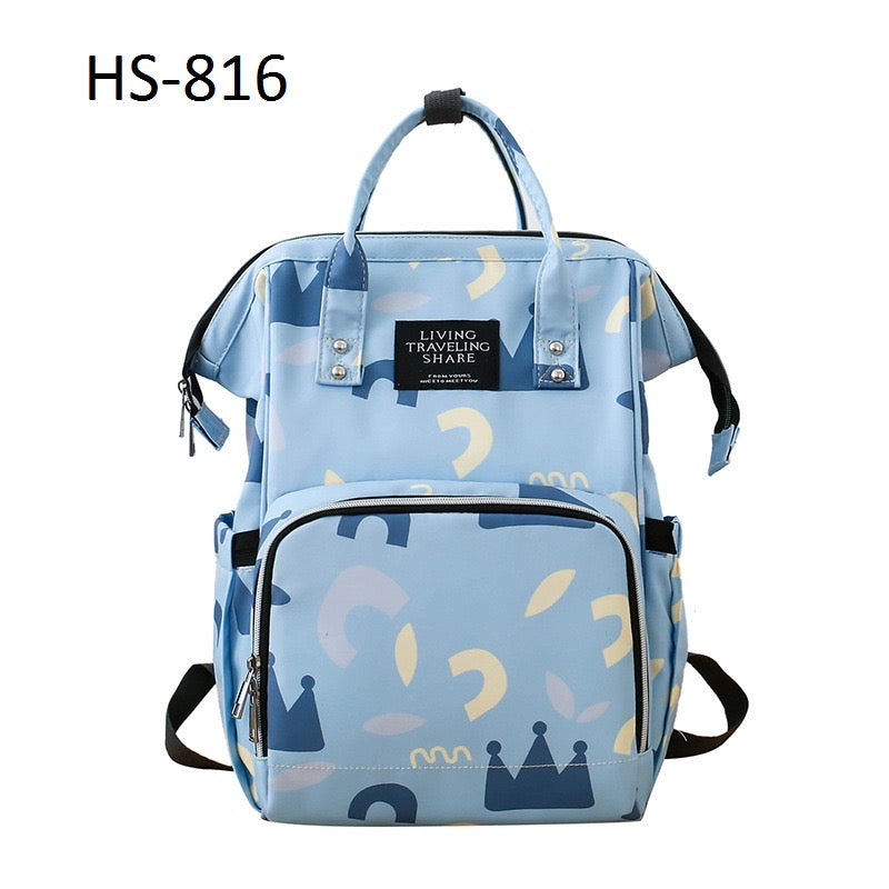 Mother Fashion Travel Diaper Bag Sky Blue