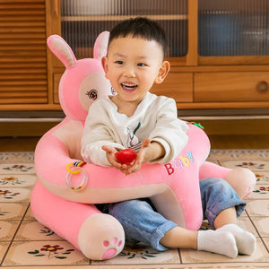 CHARACTER LONG FOOT BABY SUPPORT SEAT PINK BUNNY