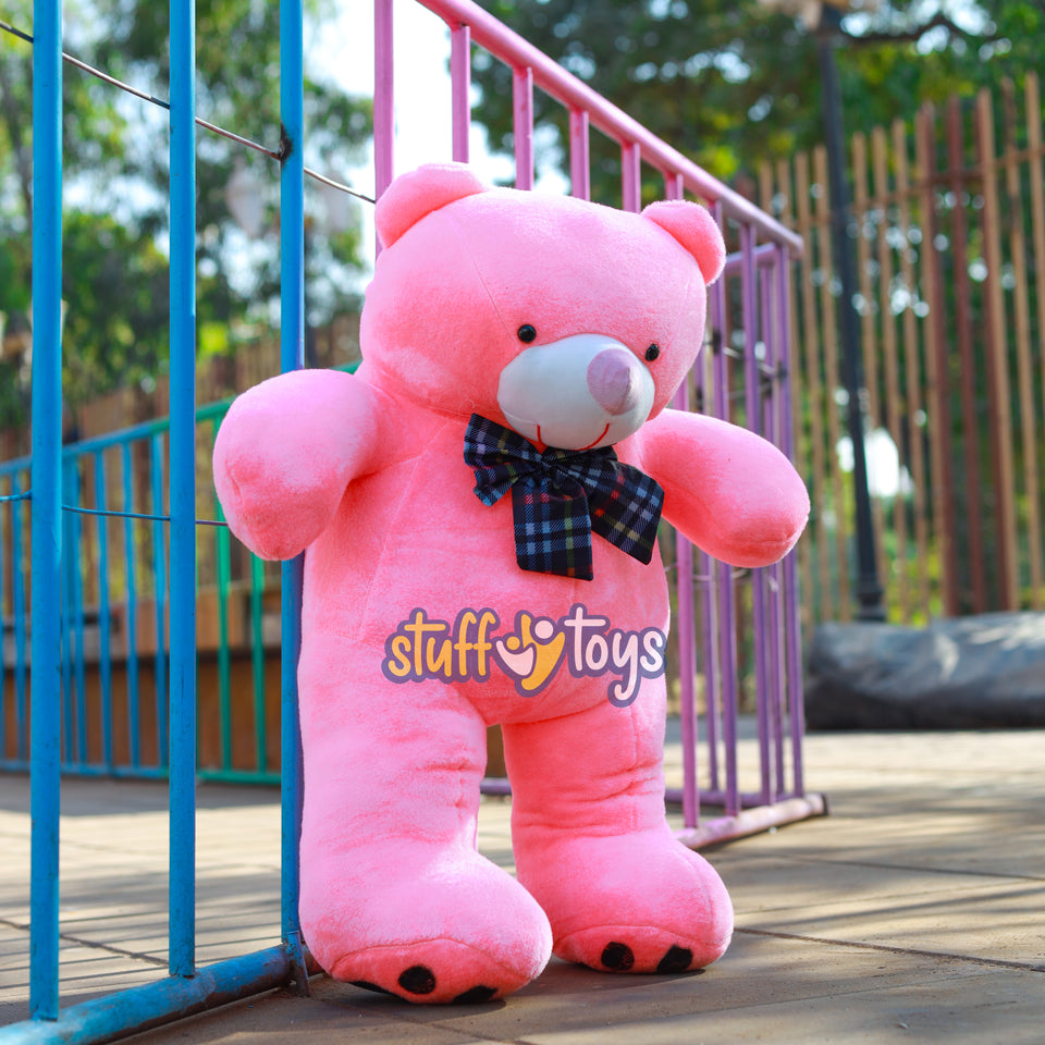 PLUSH PINK TEDDY BEAR 2.6FT