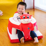 ANIMALS FACES BABY FLOOR SUPPORT SEAT-RED COW