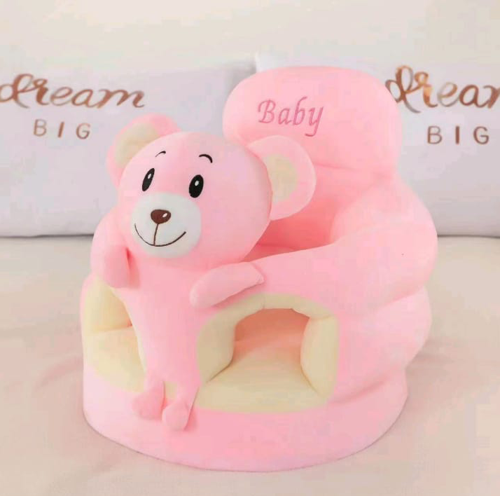 PRECIOUS ANIMAL FACES BABY SEAT- PINK BEAR