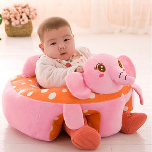 Learn to Sit with Back Support Character Baby Floor Seat-PINK ELEPHANT