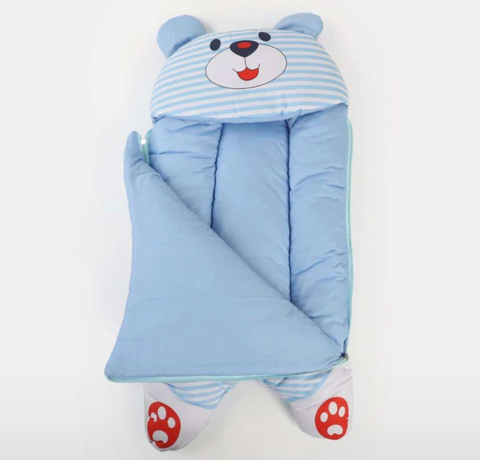 NEWBORN BABY CARRY NEST PANDA-BLUE