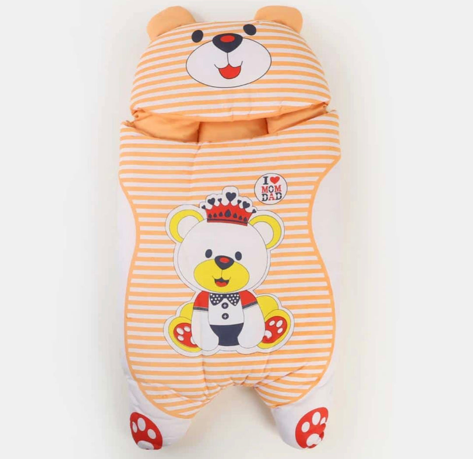 NEWBORN BABY CARRY NEST PANDA-ORANGE