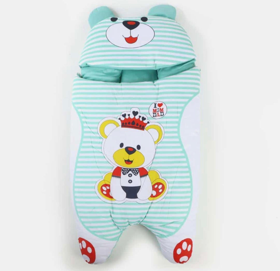 NEWBORN BABY CARRY NEST PANDA-GREEN