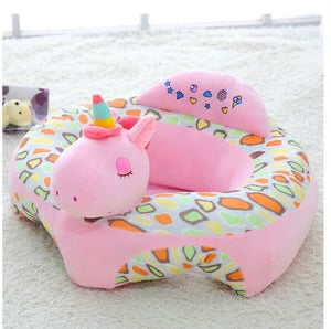 Learn to Sit with Back Support Character Baby Floor Seat-PINK UNICORN