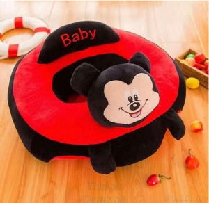 Learn to Sit with Back Support Character Baby Floor Seat-Red Black Mickey