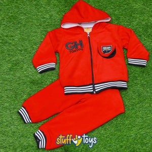 Red Hooded Tracksuit-G229