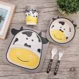 Bamboo 5 Pcs Feeding Set – Cow