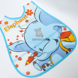 Baby Aprin Elephant Plastic Bib