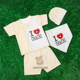 Baby Infant I Love Chachi 4 Pcs Suit Set