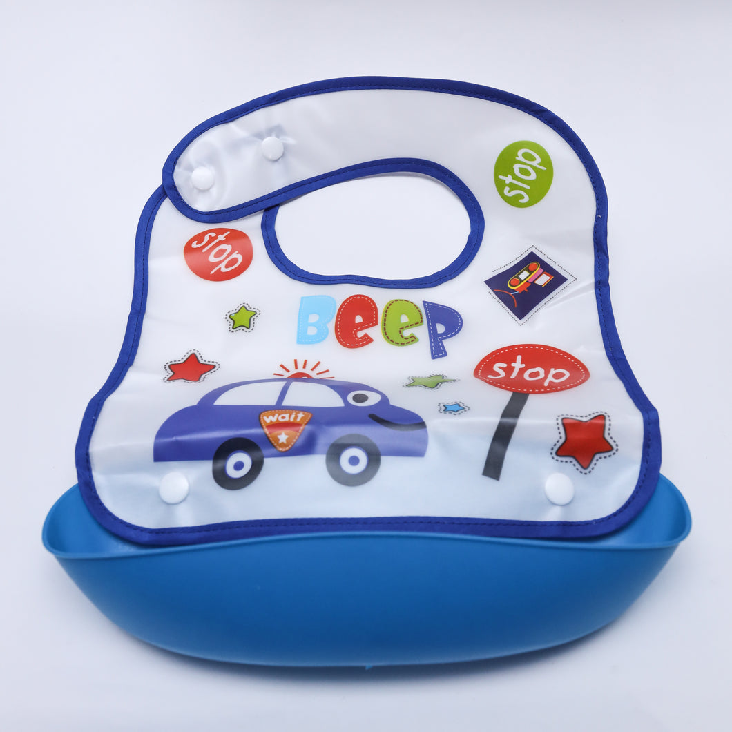 Baby Car Bib With Food Catcher Tray