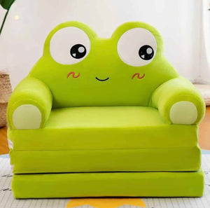3 Layer sofa combed Kids Folding Sofa Bed-Frog